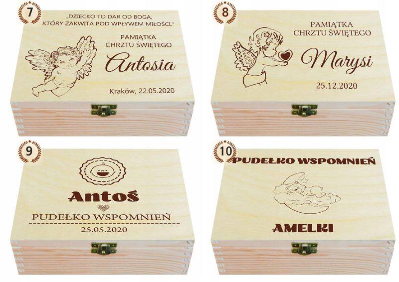 PUDEŁKO WSPOMNIEŃ PREZENT CHRZEST ROCZEK METRYCZKA zdjęcie 4