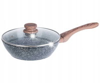 Patelnia Z Pokrywką Wok, Marmurek Aluminium 24cm