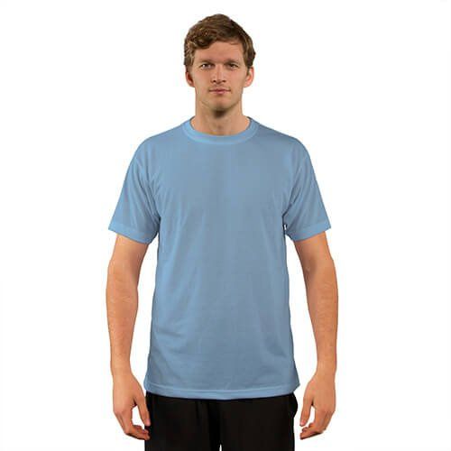 Koszulka Basic z krótkim rękawem do sublimacji - Blizzard Blue M zdjęcie 1