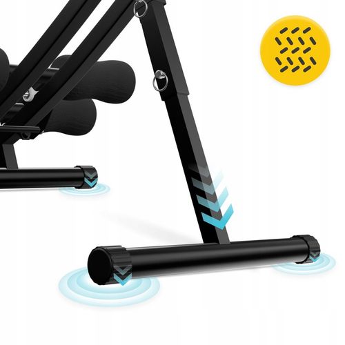 TRENAŻER MIĘŚNI BRZUCHA REGULOWANY SKŁADANY DO ĆWICZEŃ Z LICZNIKIEM 4FIZJO na Arena.pl