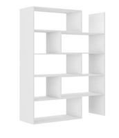 Biały regał do pokoju wysuwany regał na książki 3 kolory LORA 2