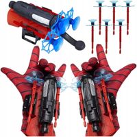 ZESTAW 2x RĘKAWICA Z WYRZUTNIĄ SIECI STRZELAJĄCA RĘKAWICZKA SPIDER STRZAŁKI