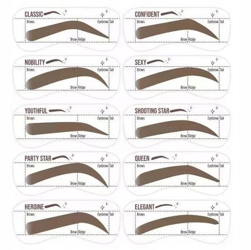 STEMPEL DO BRWI POMADA SZABLONY CIEMNO BRĄZOWY X3 na Arena.pl