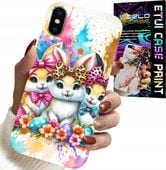 ETUI DO IPHONE X / XS - KRÓLICZKI, ŚWIĄTECZNE, KRÓLIK, WIELKANOC