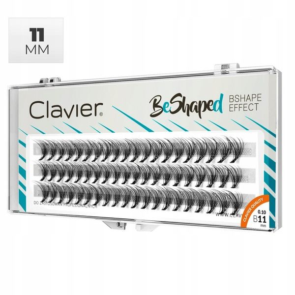 Clavier Kępki Rzęs BeShaped 11mm, skręt B zdjęcie 8