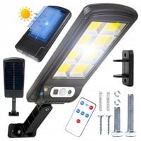 Lampa Solarna Uliczna z Czujnikiem Ruchu Ogrodowa 1800mAh z Pilotem Mocna