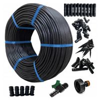 Linia KROPLUJĄCA nawadnianie KROPELKOWE 192 elementy WĄŻ 100 metrów