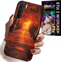ETUI DO OPPO A91 - PARK, JESIEŃ, SPADAJĄCE LIŚCIE, PLECKI