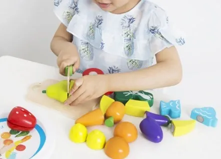 Drewniane Warzywa Owoce do Krojenia na Rzep Zestaw na Arena.pl