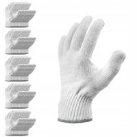 Rękawice robocze bawełniane dziane Flexi Fit 10/XL białe 60 par