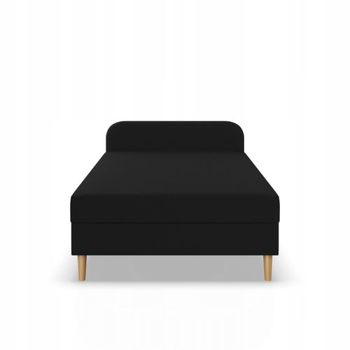 Łóżko Kontynentalne CASPE CZARNE JEDNOOSOBOWE Pojedyncze 120x200 na Arena.pl