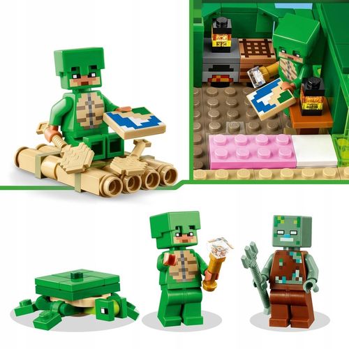 LEGO Minecraft Domek na plaży żółwi 21254 na Arena.pl