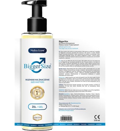 żel bigger size   żel na Arena.pl