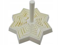 GWIAZDA FRAKTALNA 7cm Fidget Star Gadżet Antystresowy Prezent 3d Biały