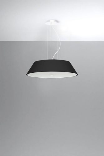 LAMPA wisząca SL.0766 abażurowa OPRAWA zwis okrągły czarny na Arena.pl