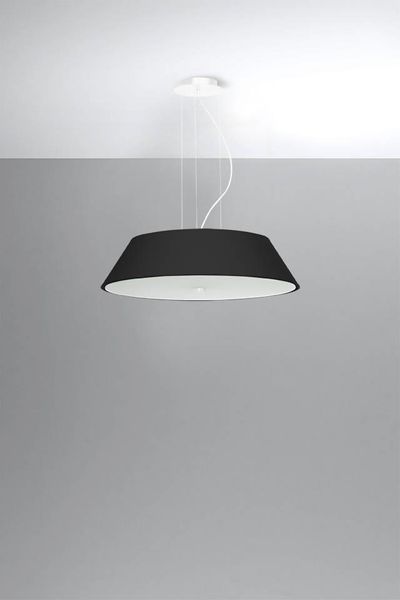 LAMPA wisząca SL.0766 abażurowa OPRAWA zwis okrągły czarny zdjęcie 3