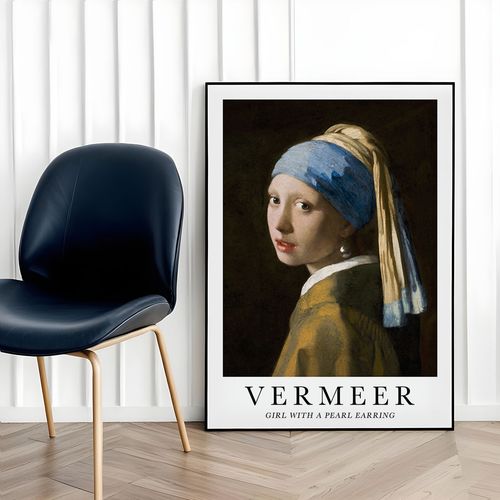 Plakat w ramie Vermeer Dziewczyna z perłą 21x30 cm w czarnej ramie na Arena.pl