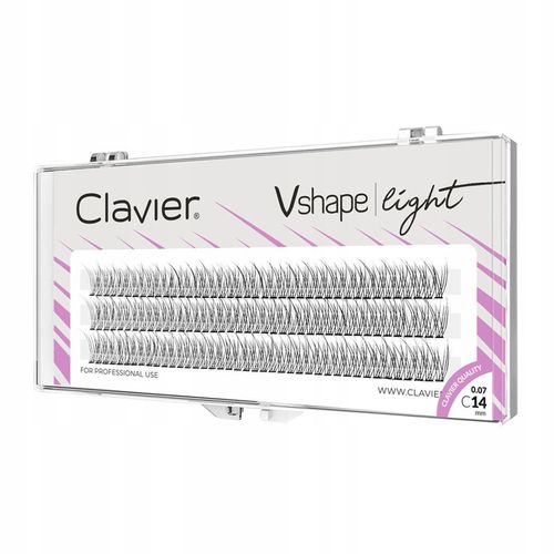 Clavier Kępki Rzęs Vshape Light 14mm na Arena.pl