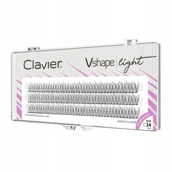 Clavier Kępki Rzęs Vshape Light 14mm zdjęcie 2
