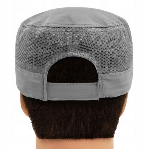 CZAPKA z Daszkiem Przewiewna Patrolówka z Siatką SZARA Pako Jeans na Arena.pl