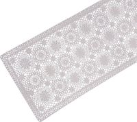 Bieżnik krem szydełkowy