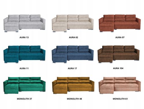 Narożnik Varius rozkładany z funkcją spania Family meble rogówka na Arena.pl