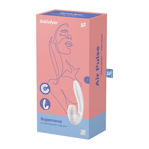 Wibrator Z Bezdotykowym Stymulatorem Łechtaczki Satisfyer Supernova White na Arena.pl