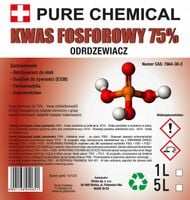 ODRDZEWIACZ DO STALII ŻELIWA KWAS FOSFOROWY 1L 75%