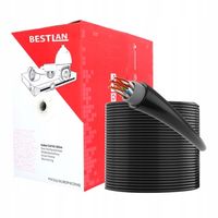 Kabel sieciowy LAN Skrętka komputerowa FTP zewnętrzna CAT 5E UV CCA 305m