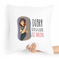 Poduszka Prezent Dla Dziewczyny Złe Nawyki Z Nadrukiem Ze Zdjęciem