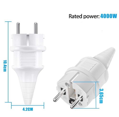 Wtyczki Białe 250V 16A Ze Śrubokrętem 4 Szt na Arena.pl