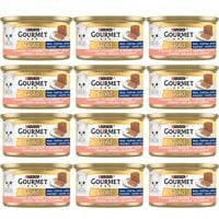 Gourmet Gold Karma mokra dla dorosłych kotów mus z łososiem 85 g x 12 sztuk