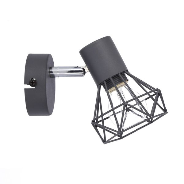 Verve kinkiet 1x40W E14 matowy szary zdjęcie 2