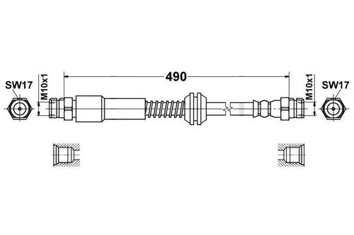 Vw Caddy 3 Zestaw Przewodów Hamulcowych Elastycznych Gumowych na Arena.pl