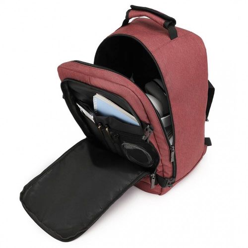 KONO Plecak podróżny kabinowy do samolotu RYANAIR 40x20x25 czerwony na Arena.pl