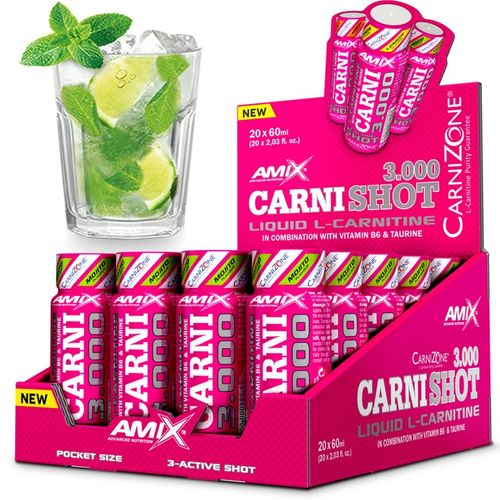 SPALACZ TŁUSZCZU KARNITYNA Mocna Formuła w płynie L carnitine 3000 SHOT X20 na Arena.pl