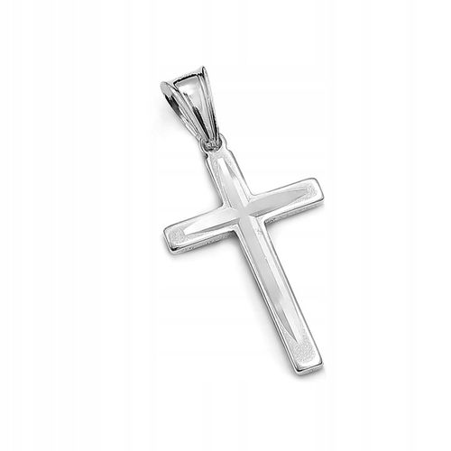 ŁAŃCUSZEK SREBRNY 925 KRZYŻYK D580 KOMUNIA 45CM na Arena.pl