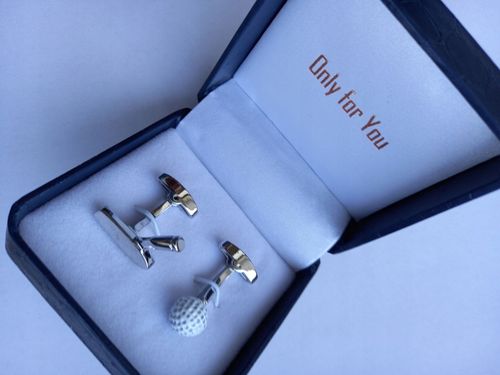 Spinki do mankietów Zestaw do Golfa Kij Putter Piłka HPC dla golfisty +Etui na Arena.pl