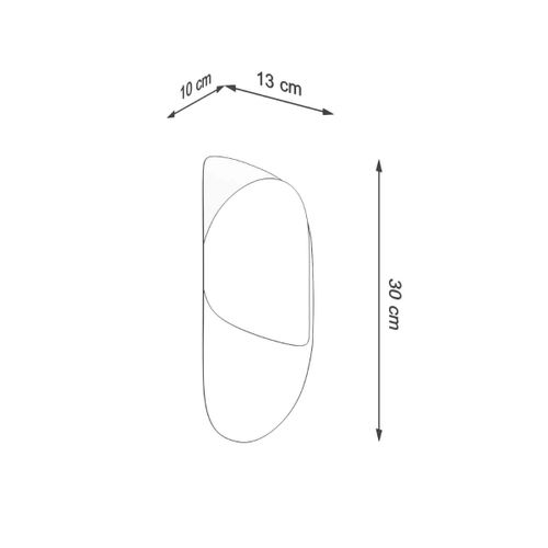 Kinkiet TEAR czarny na Arena.pl