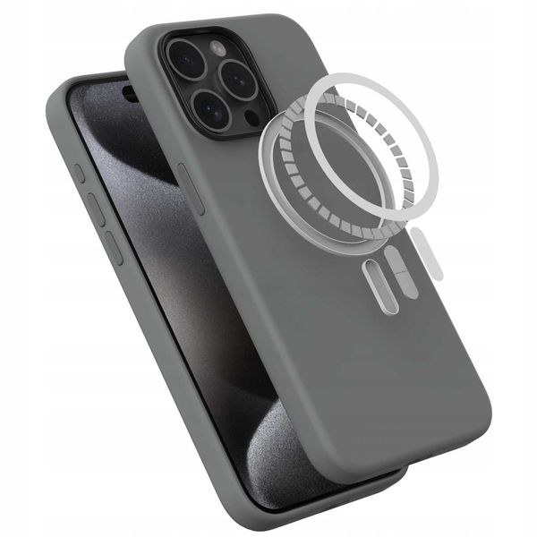 Spacecase Pure Mag Iphone 15 Pro Max Gray zdjęcie 14