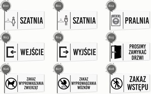 Tabliczka informacyjna JADALNIA Aluminium BIAŁA Dibond NADRUK UV na Arena.pl