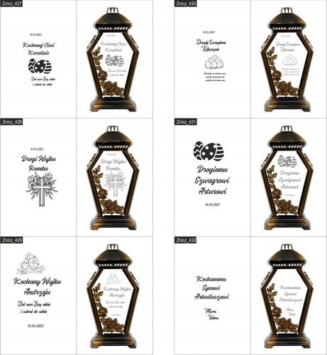 ZNICZ kapliczka Kochanej Mamie grawer z imieniem na Arena.pl