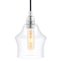 LAMPA wisząca LONGIS II 10134109 Kaspa kulista OPRAWA szklany ZWIS loftowy przezroczysty