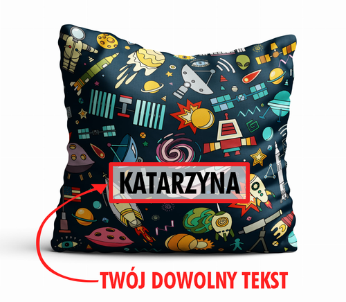 Poduszka DZIECIĘCA z Twoim napisem PD05 astronauta na Arena.pl