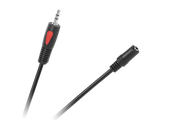 Kabel przewód audio aux 1m Minijack 3,5mm wtyk-gniazdo Solidny Eco-Line