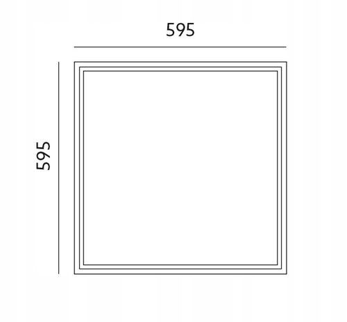 Panel Sufitowy Podtynkowy LED Plafon Kaseton Montaż Armstrong 60x60 na Arena.pl