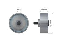 ROLKA PROWADZĄCA PASKA TOYOTA HILUX VII 2004 2005