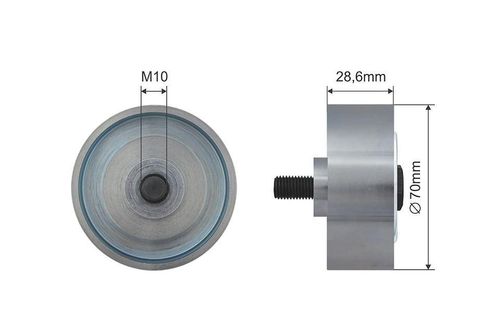 ROLKA PROWADZĄCA PASKA TOYOTA HILUX VII 2004 2005 na Arena.pl