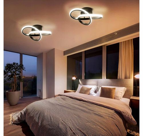 Lampa Sufitowa LED PLAFON Żyrandol 24W Barwa Neutralna Czarna do na Arena.pl