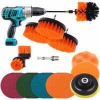 Szczotki na wkrętarkę wiertarkę sprzątające czyszczące pady polerskie